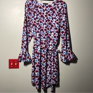 Banana Republic Floral Dress - Red, Blue, White